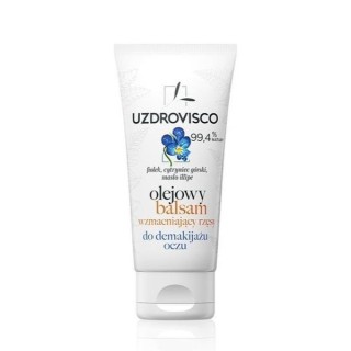 Uzdrovisco Oil wimperversterkende balsem voor het verwijderen van oogmake-up Violet, Schisandra Mountain en Ilipe Butter 60 ml