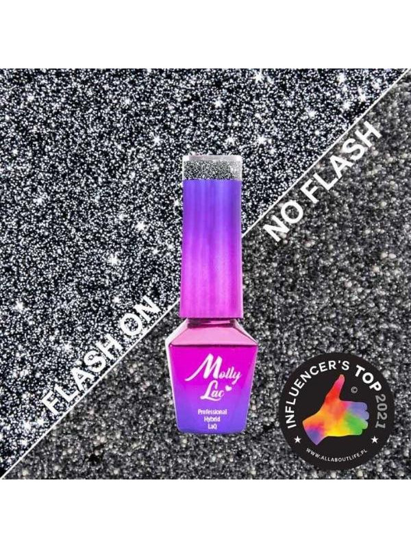 MollyLac /566/ Flashing Lights Extreme Hybrid Vernis 5 ml