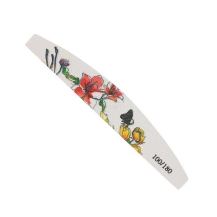 MollyLac Bezpieczny Pakiet Nail file 100/180 flower boat 1 pc