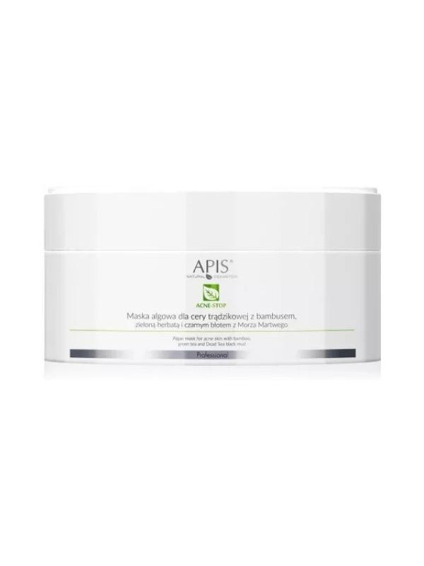 Маска Apis Acne- Stop Algae для шкіри, схильної до акне, з бамбуком, зеленим чаєм і чорною гряззю Мертвого моря 100 г