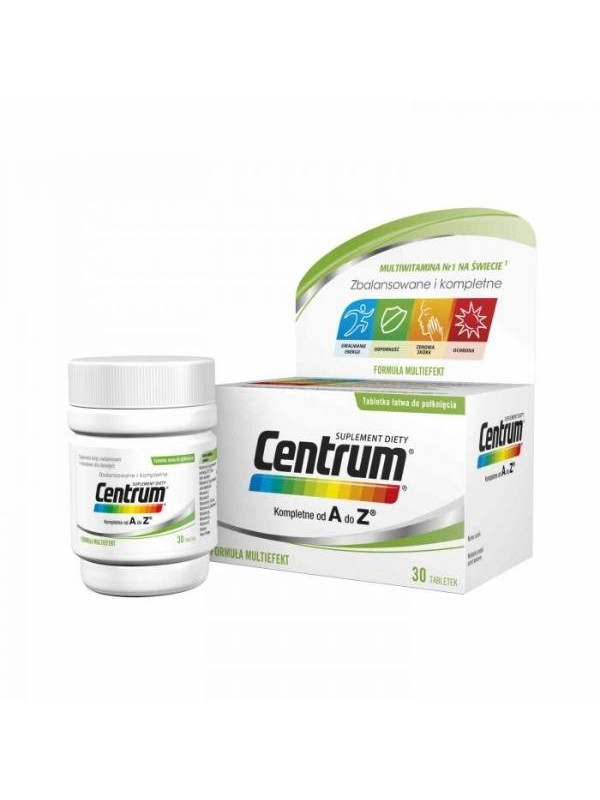 Vitamins and Minerals Centrum for adults 30 tablets