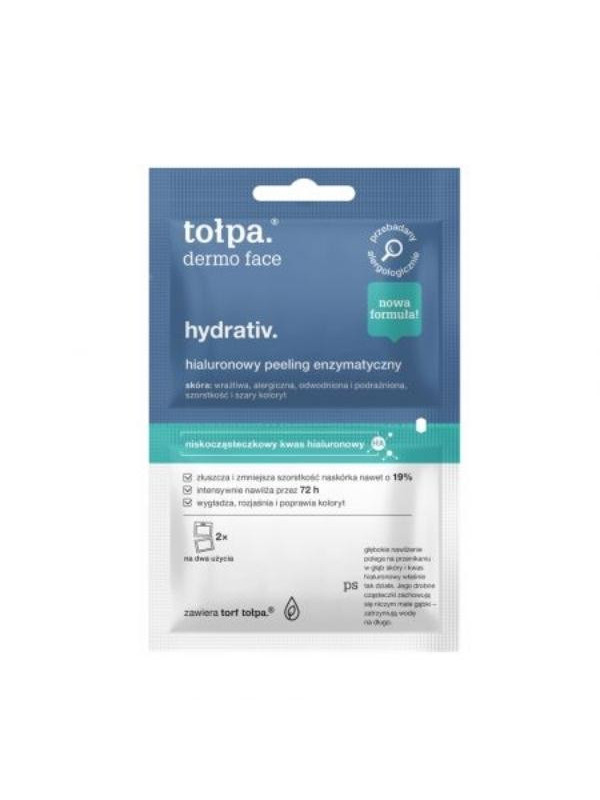 Tołpa Dermo Face Hydrativ. hialuronowy Peeling enzymatyczny 2x6 ml