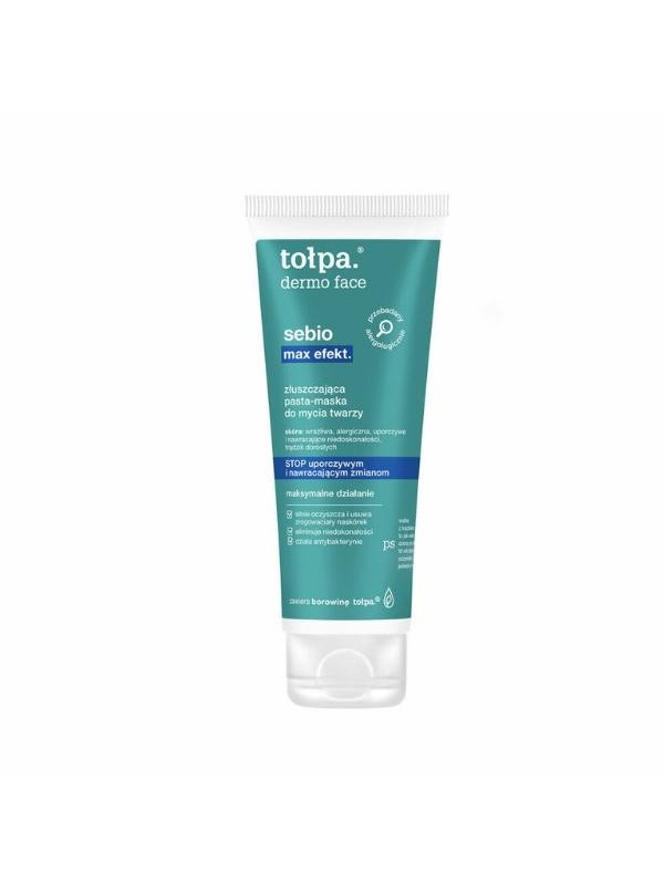 Tołpa Gezicht Sebio Max Effect. exfoliërend Paste-masker voor het wassen van het gezicht