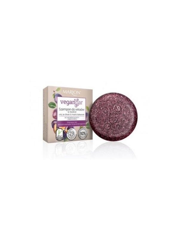 Marion Veganbar Hair Shampoo Bar Plum Oil & Cocoa Butter