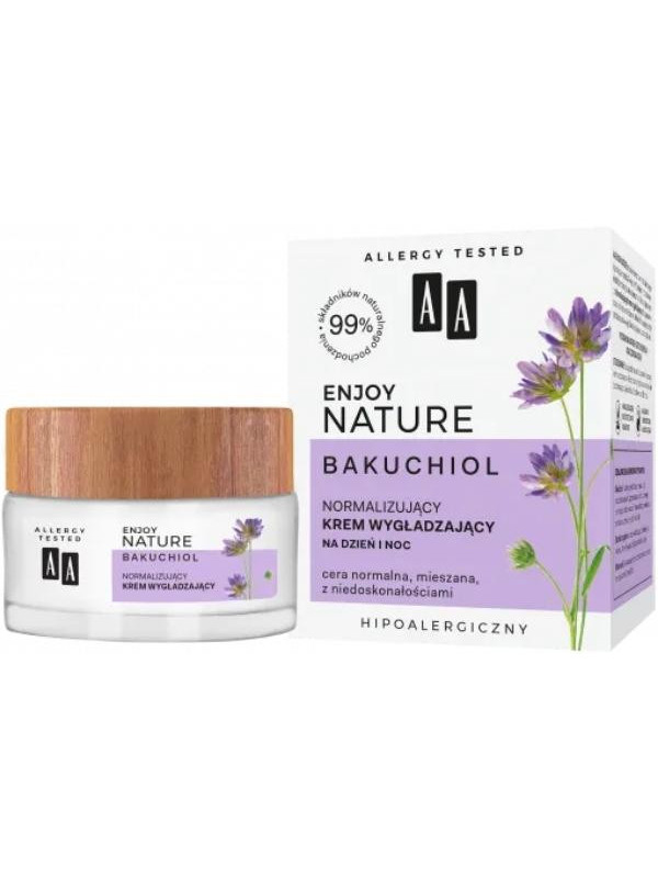 AA Enjoy Nature Bakuchiol normalizing Day and night smoothing cream