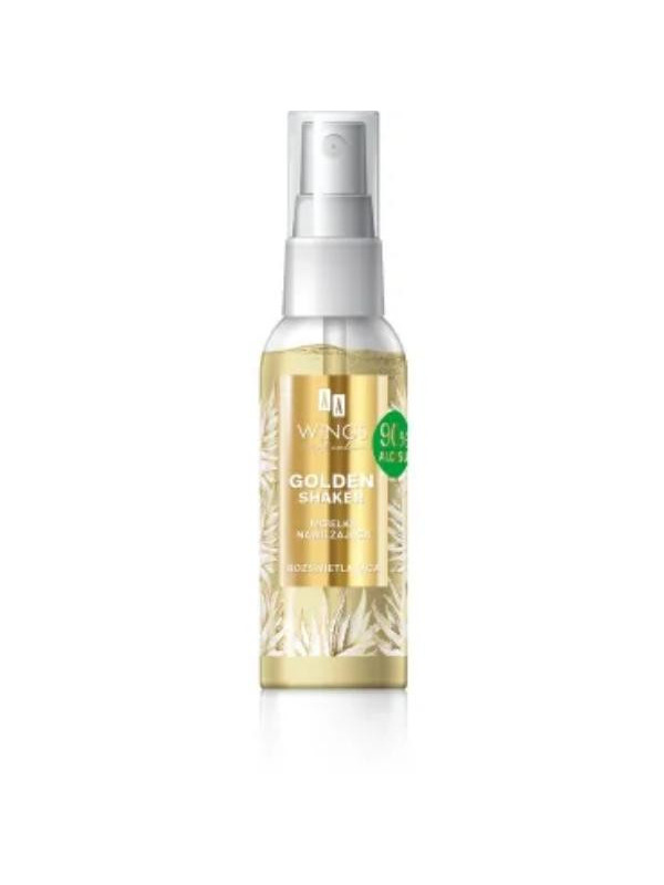 AA Wings of Color Golden Shaker Moisturizing Illuminating Mist with 90% Aloe