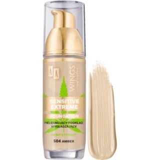 AA Wings of Color Sensitive Caring Smoothing Foundation /504/ Amber