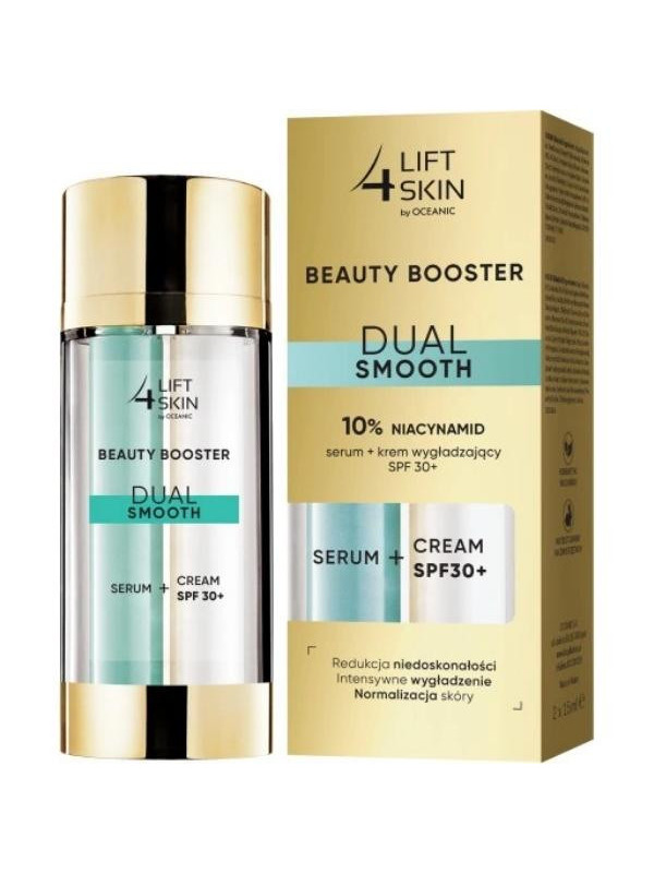 Long 4 Skin Beauty Booster Dual Smooth Niacinamide Serum + Cream SPF30 +