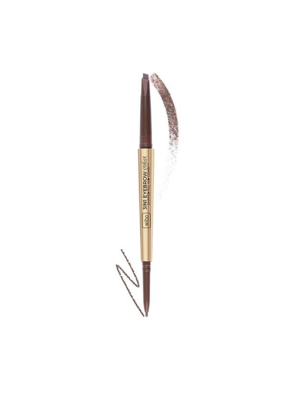 Wibo Олівець для брів 3 IN 1 EYEBROW STYLIST Soft Brown