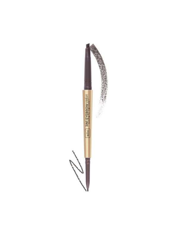 Олівець для брів Wibo 3 IN 1 EYEBROW STYLIST /2/ Dark Brown