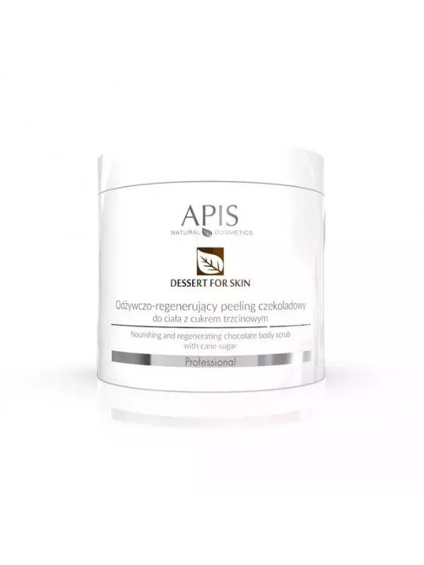 Apis Dessert for Skin nourishing and regenerating chocolate body Peeling with cane sugar