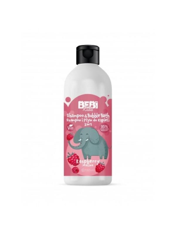 Barwa Bebi Kids Shampoo and Bath Foam 2in1 Raspberry 500 ml