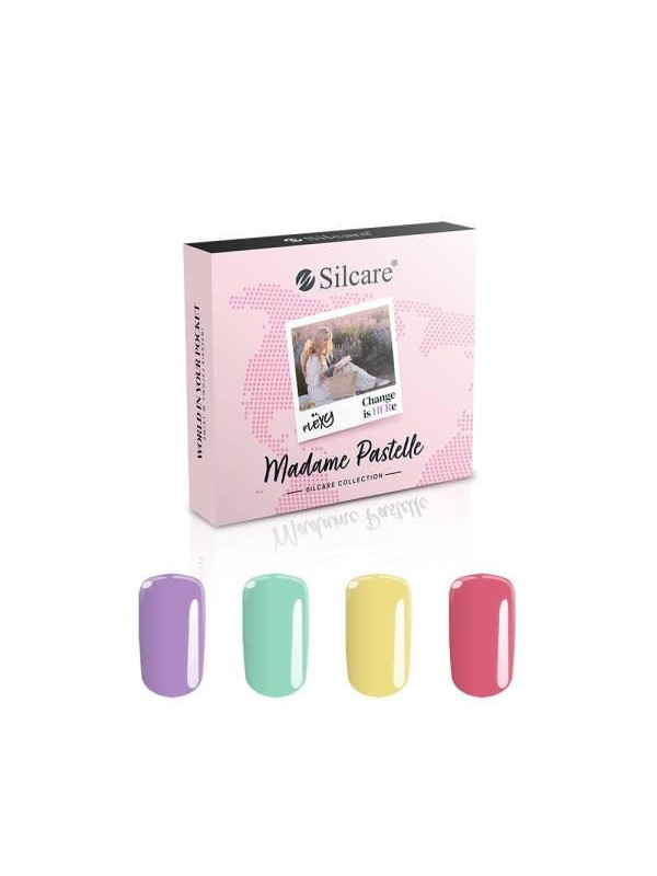 Silcare Flexy Madame Pastelle Hybride nagellakken 4 x 4, 5 g