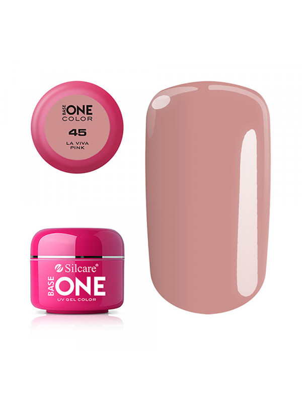 Silcare Base One Color Żel UV /45/ La Viva Pink 5 g