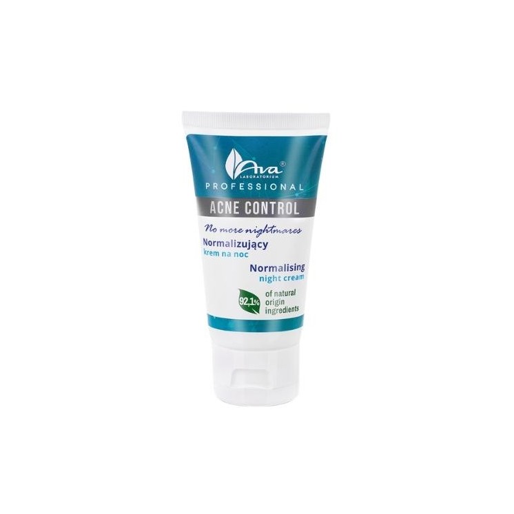 Ava Acne Control Professional normalizujący Krem na noc No more nightmares 50 ml