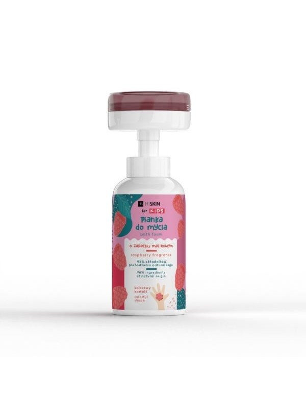 HiSkin Kids Raspberry foam for washing hands and body