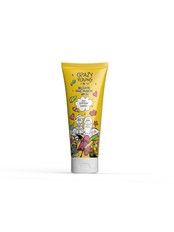 HiSkin Crazy Young delicate face mousse SPF20 Light Cotton Candy 60mk