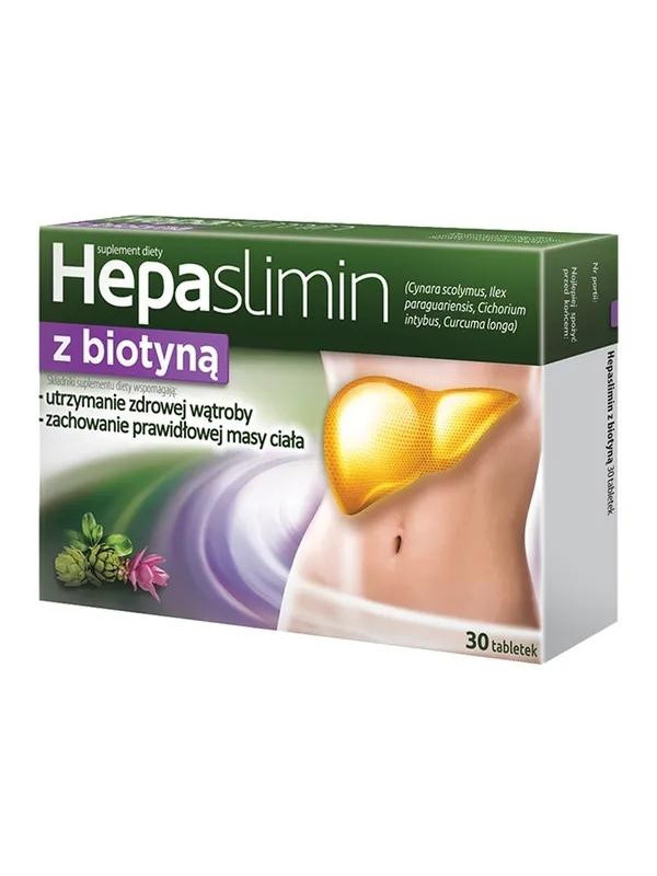 Hepaslmin with Biotin 30 tablets