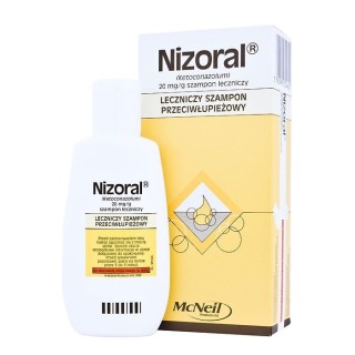 Nizoral Leczniczy Szampon do włosów przeciwłupieżowy 100 ml