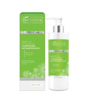 Gel nettoyant visage doux Bielenda Professional SUPREMELAB Sebio Derm avec complexe antibactérien