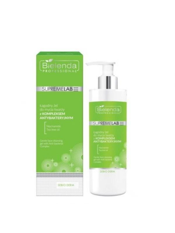 Bielenda Professional SUPREMELAB Sebio Derm м'який гель для очищення обличчя з антибактеріальним комплексом