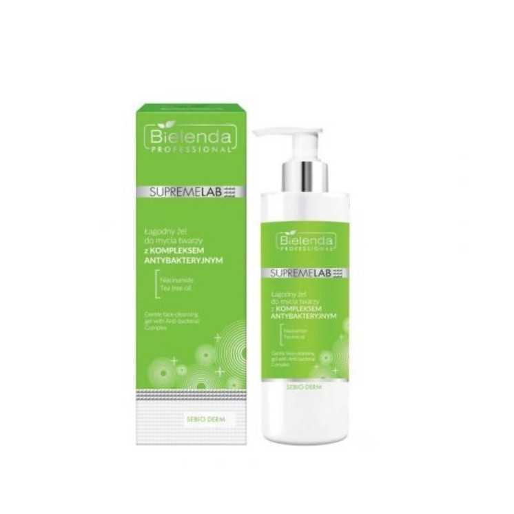 Bielenda Professional SUPREMELAB Sebio Derm Gentle Facial Wash Gel met antibacterieel complex