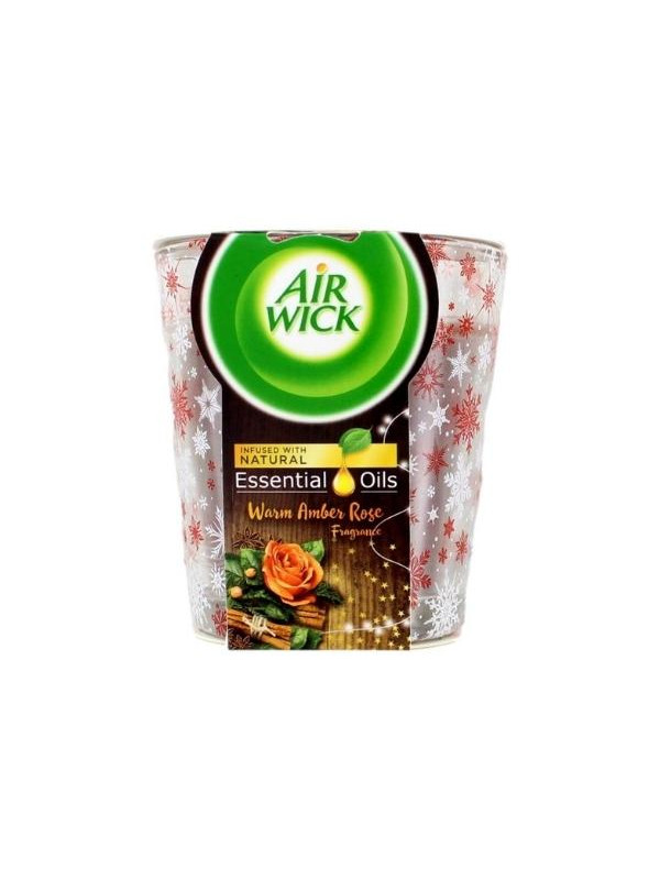 Airwick Warm Amber Rose geurkaars 105 gr