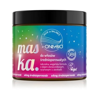 ONLYBIO Hair in Balance Masker voor medium poreus haar 400 ml