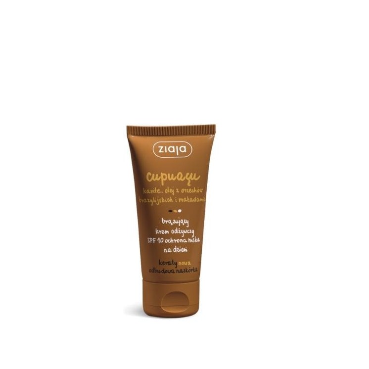 Ziaja Cupuacu Bronzing Face Cream Voedende SPF10 Lage Bescherming Dagcrème 50 ml