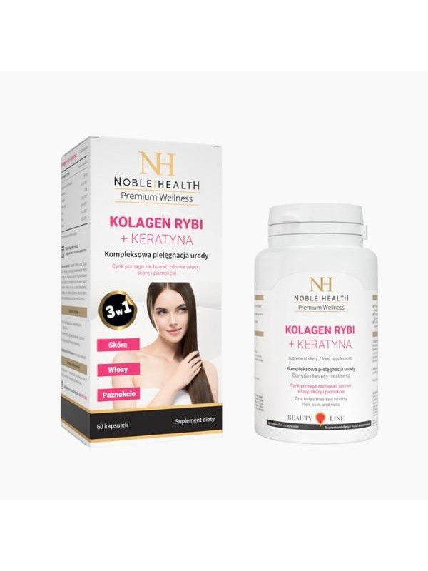 Noble Health Collagen + Keratin 60 капсул