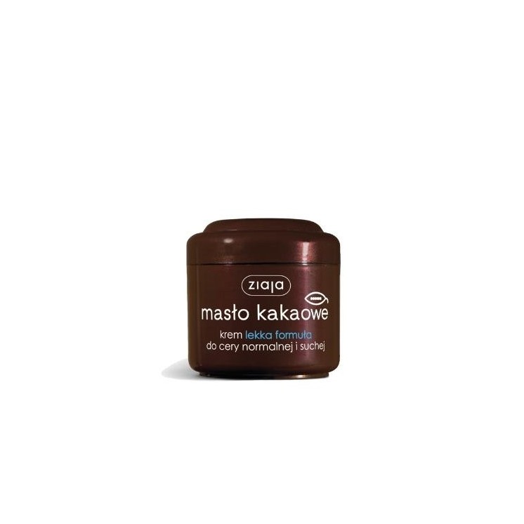 Ziaja Cacaoboter Gezichtscrème Lichte Formule voor Normale en Droge Huid 100 ml
