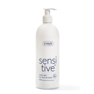 Gel nettoyant corps et visage Ziaja Sensitive pour peaux sensibles 400 ml