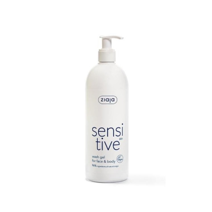 Gel nettoyant corps et visage Ziaja Sensitive pour peaux sensibles 400 ml