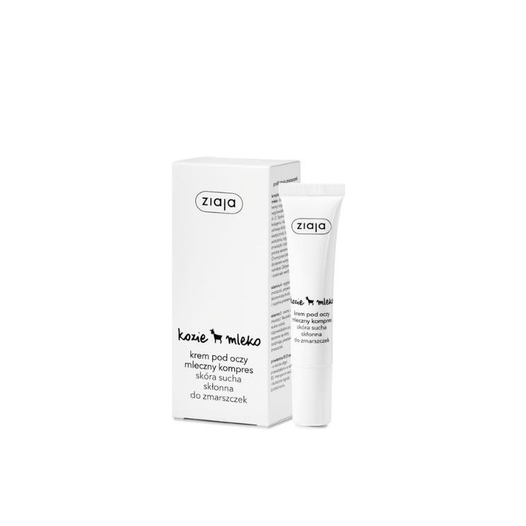 Crème contour des yeux au lait de chèvre Ziaja Compresse lactée 15 ml