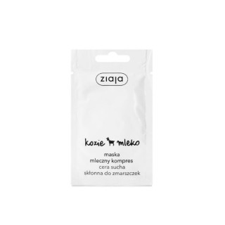 Masque visage au lait de chèvre Ziaja Compresse lactée 7 ml Masque visage au lait de chèvre Ziaja Compresse lactée 7 ml