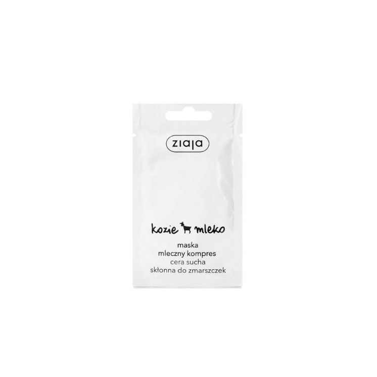 Masque visage au lait de chèvre Ziaja Compresse lactée 7 ml