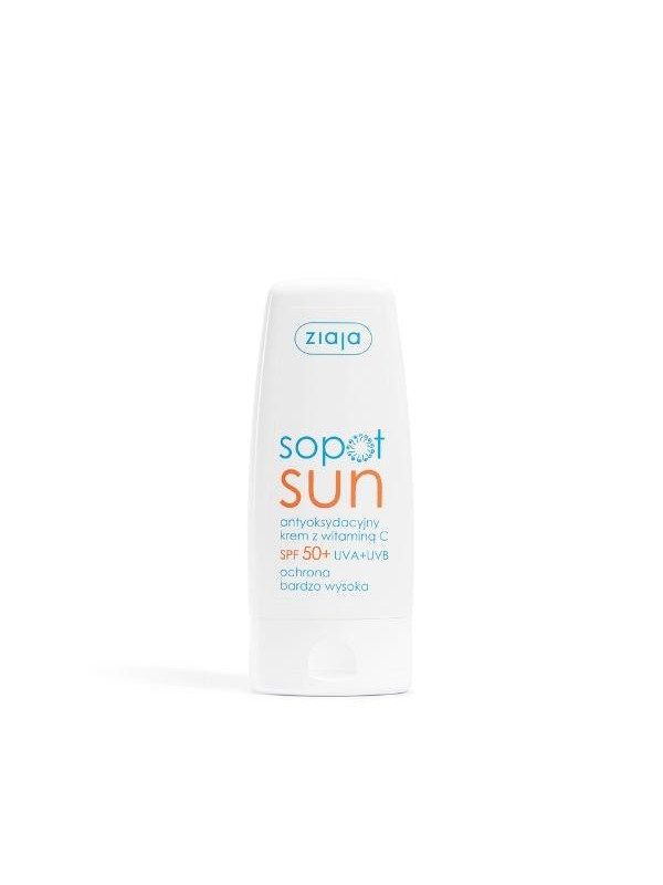 Ziaja Sun Антиоксидантний крем для обличчя з вітаміном С SPF50 + UVA + UVB дуже високий захист 50 мл