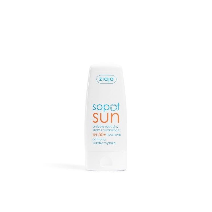 Ziaja Sun Antioxidant Face Cream mit Vitamin C SPF50 + UVA + UVB Sehr hoher Schutz 50 ml