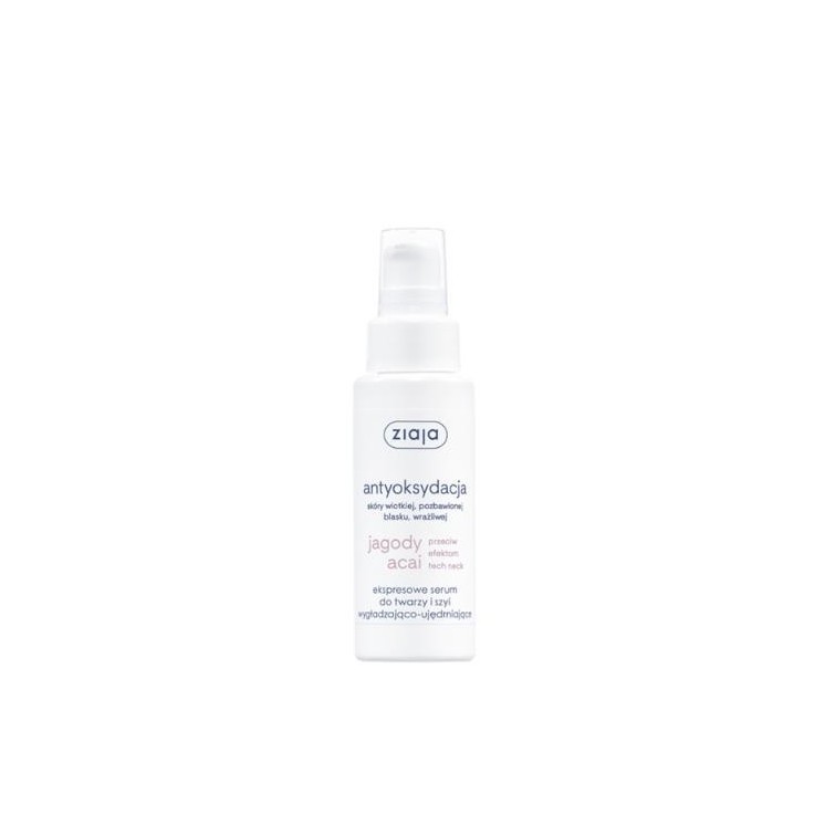 Ziaja Acai Berries Express Serum for face and neck smoothing and firming 50 ml