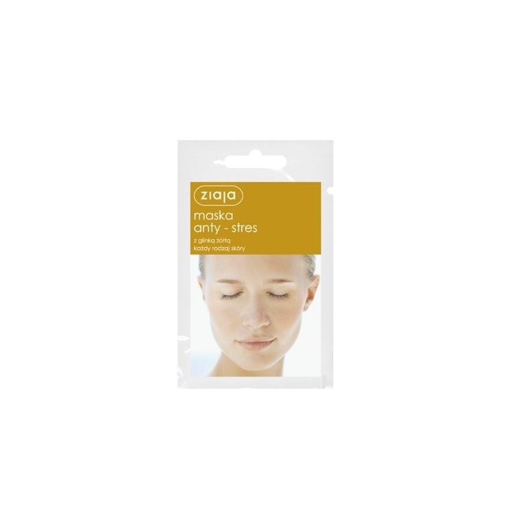 Ziaja Anti-Stress-Gesichtsmaske mit gelber Tonerde 7 ml
