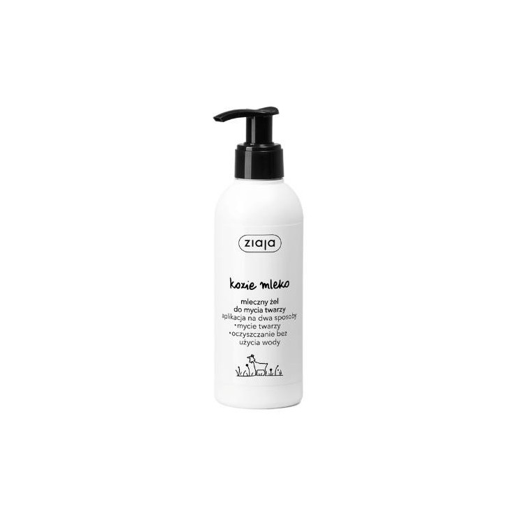 Gel nettoyant visage lacté au lait de chèvre Ziaja 200 ml