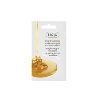 Ziaja Gladmakend gezichtsmasker met honing en tapioca voor de gevoelige huid 7 ml