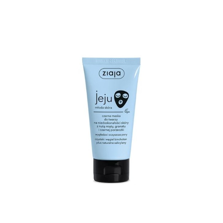 Masque noir Ziaja Jeju pour les imperfections cutanées 50 ml