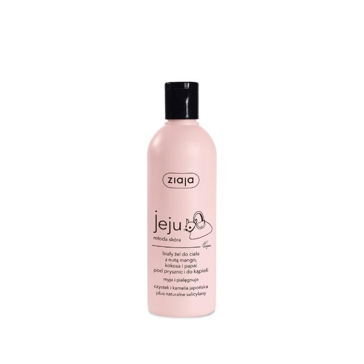 Gel douche i do bain Ziaja Jeju blanc 300 ml