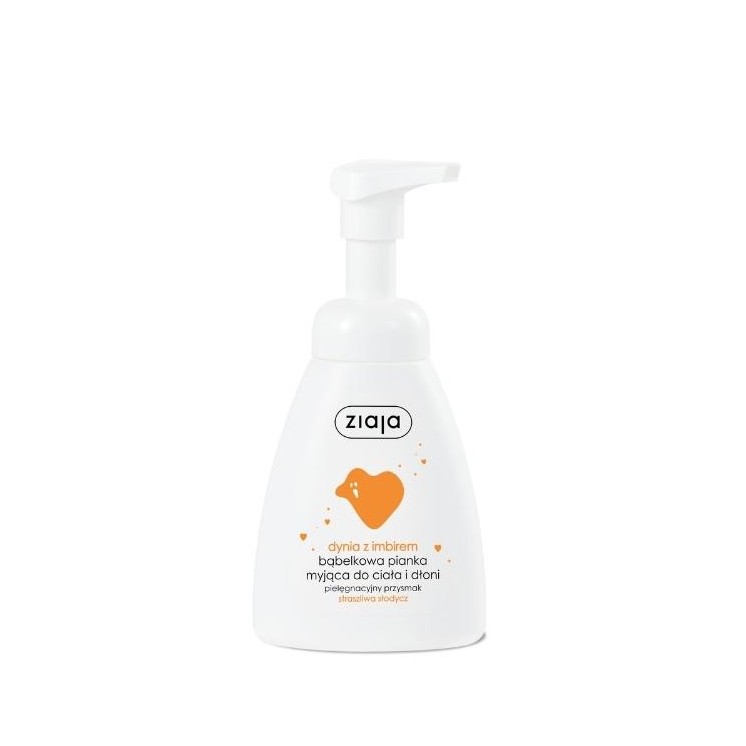 Mousse nettoyante corps et mains Ziaja Citrouille au gingembre 250 ml