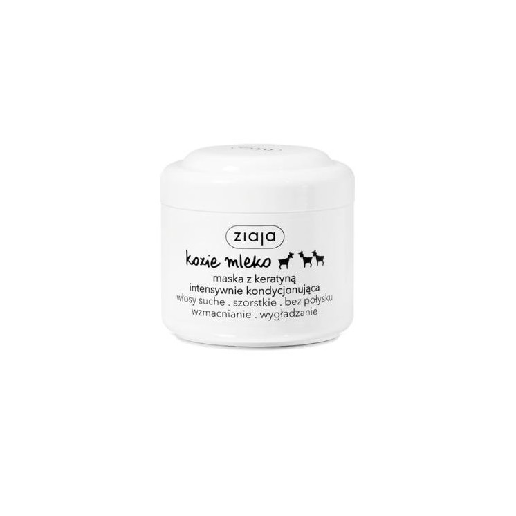 Masque capillaire au lait de chèvre Ziaja à la kératine, soin intensif 200 ml