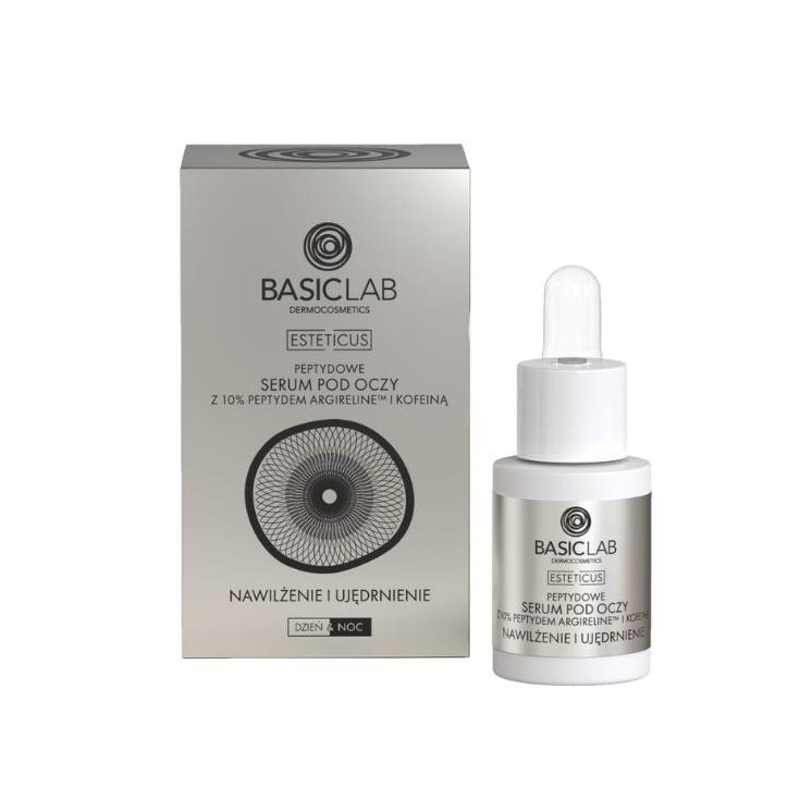 BasicLab Esteticus Peptide Eye Serum met Argireline 10% hydraterend en verstevigend 15 ml