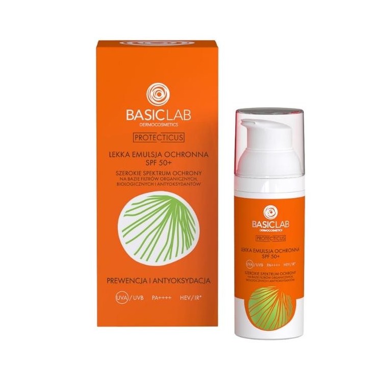 BasicLab Protecticus Light Protective Emulsion SPF50 + Prevention and Antioxidation 50 ml