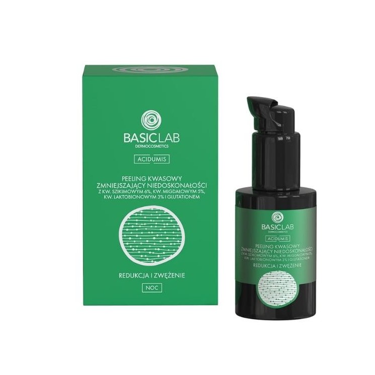BasicLab Acidumis Peeling voor het verminderen en verfijnen van onvolkomenheden 30 ml