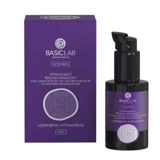 Peeling stimulant à l'acide BasicLab Acidumis, raffermissant et lissant, 30 ml